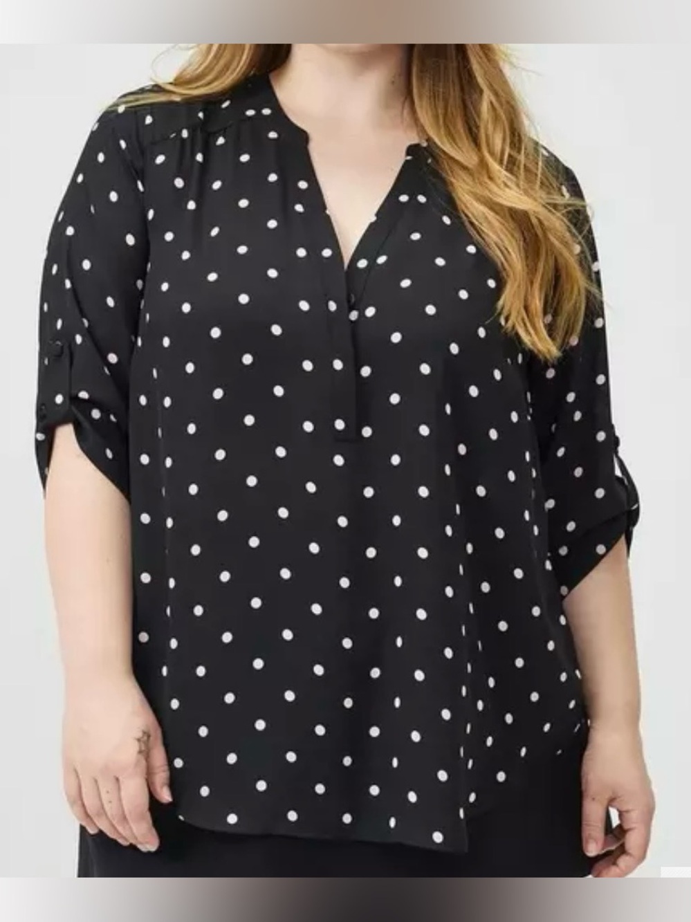 Torrid Harper 3/4 Sleeve Pullover Blouse